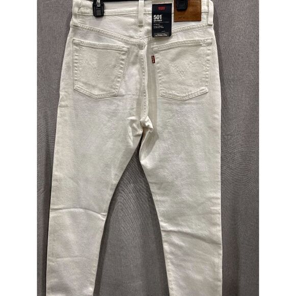 Levi's Women's 501 High Rise Skinny Jeans - Cloud Over 27 - Picture 4 of 7